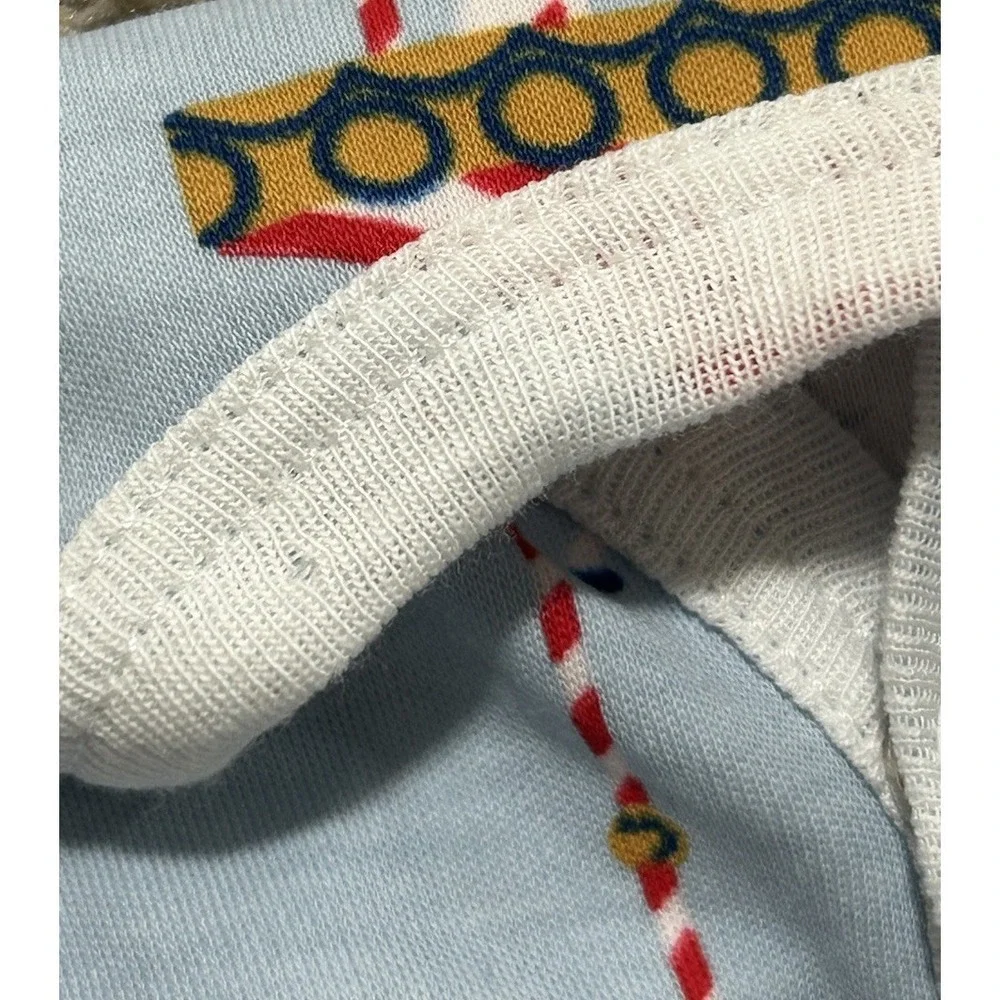 ROLLER RABBIT Baby Popcorn Carousel Footed Sleeper Sz 3-6 Mths
